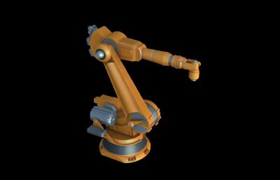 工业机器人,机械手臂,机械臂,机械手3D模型,塌陷文件