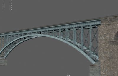 纽约大桥,海面大桥,钢结构公路大桥3dmaya模型
