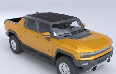 2023款悍马EV汽车3D模型