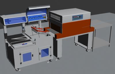 药品组装机,药品生产设备3D模型