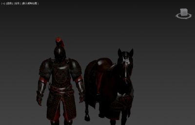 皇家骑士+骑士战马3D模型