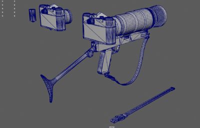 摄像机,单反相机,录影机,摄像设备3dmaya模型