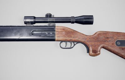 SDK消音步枪游戏道具3D模型