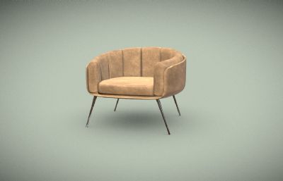 单人沙发,现代简约沙发,懒人椅3dmaya模型