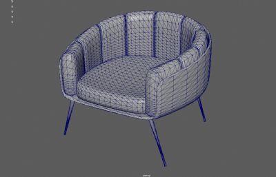 单人沙发,现代简约沙发,懒人椅3dmaya模型