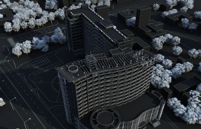 酒店公寓,度假村,边防站3dmax模型