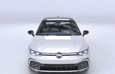 2023款大众高尔夫全轿车,SUV汽车3dmax模型