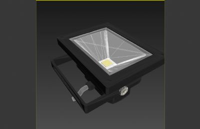 12伏LED泛光灯3dmax模型