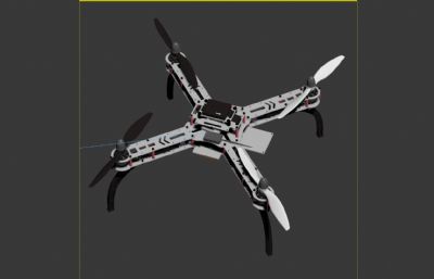 多旋翼无人机3dmax模型