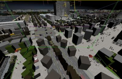 河北新发地,国际贸易区,文旅产业园场景3D模型