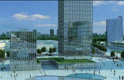 城市集配中心,城市配送,新发地城区鸟瞰全景3D模型