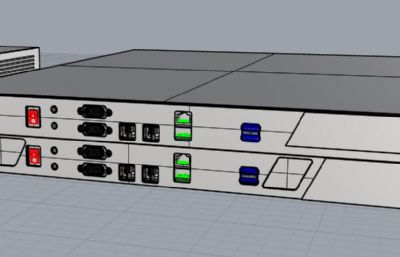 单向导入式服务器机箱rhino模型