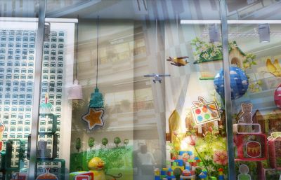 儿童玩具橱窗,商场橱窗,橱窗装饰