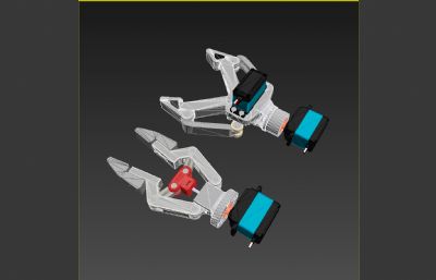 小型机器人的齿轮和蜗杆夹持器