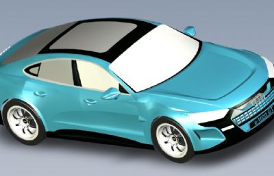 奥迪e-tron GT外观step模型