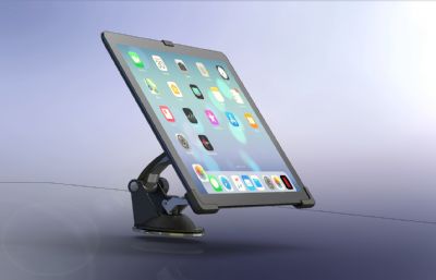 iPad支架solidworks模型