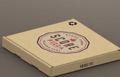 15寸披萨盒,包装纸盒solodworks模型