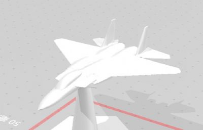F15战斗机STL模型