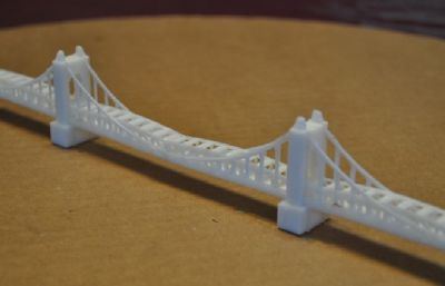 吊桥,桥梁stl模型
