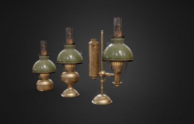 油灯,复古煤油灯,西方古董灯具