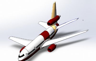 DC-10模型飞机