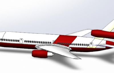 DC-10模型飞机