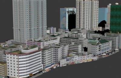 广州市人民公园及周边建筑场景 虚拟现实