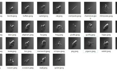 32只动物简模模型,FBX,OBJ,ZTL,blend多种格式
