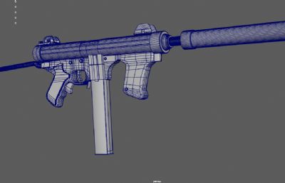 M12S SMG突击步枪 自动步枪 消音器机枪游戏道具