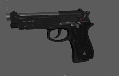 伯莱塔M9手枪 柯尔特自动手枪游戏道具