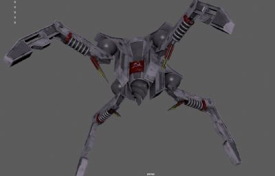 四足机器人 机械蜘蛛机甲 遥控机甲战斗守卫