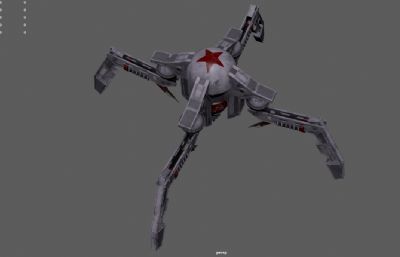 四足机器人 机械蜘蛛机甲 遥控机甲战斗守卫