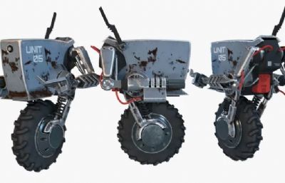 独轮维修机器人3dmax模型