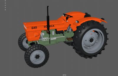 农用红色拖拉机 现代农业设备农用拖拉机