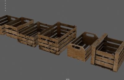 水果箱 木头箱子植物盆栽箱 杂物箱