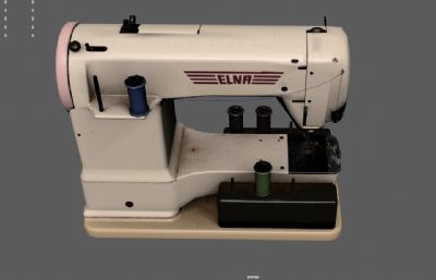 老式缝纫机,瑞士ELNA缝纫机,机械式缝纫机