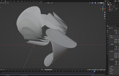 Blender微软风玻璃3D动画模型