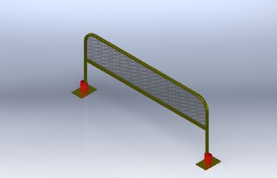 钢结构护栏step模型