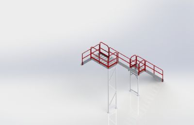 钢架梯子链接平台
