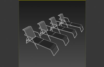 沙滩椅3dmax模型