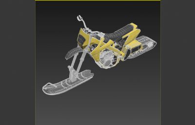 雪地摩托3dmax模型
