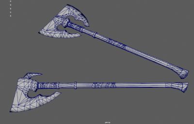 两款北欧战斧,维京战斧,中世纪武器
