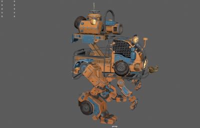 机器人汽车机甲 变形机甲 科幻机甲机器