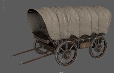 欧洲中世纪马车 大篷车 畜力车