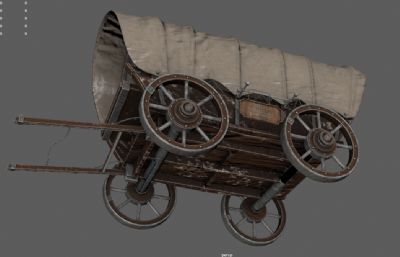 欧洲中世纪马车 大篷车 畜力车
