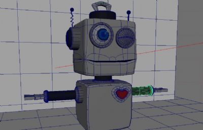 可爱机器人maya模型