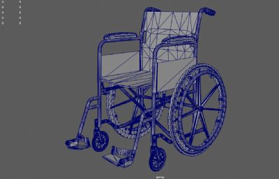 破旧的轮椅 残疾人轮椅 医疗器械