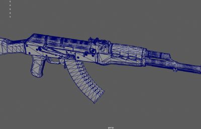 AK47全自动步枪涂装武器