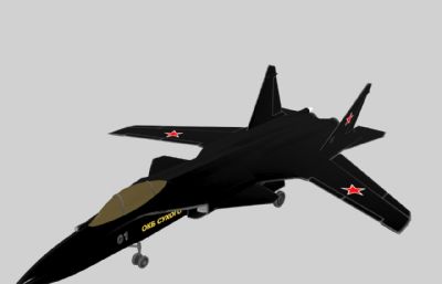SU-47金雕 (苏)战斗机OBJ模型