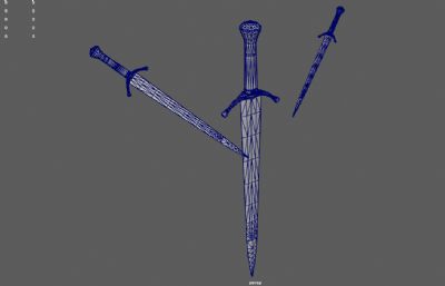 中世纪长剑 骑士剑 古代精钢剑